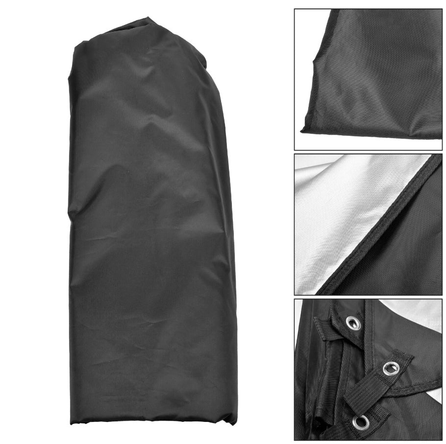 3x3 M Tarpaulin Waterproof Camping Tarp Shelter Tent Awning With Poles Kit UK