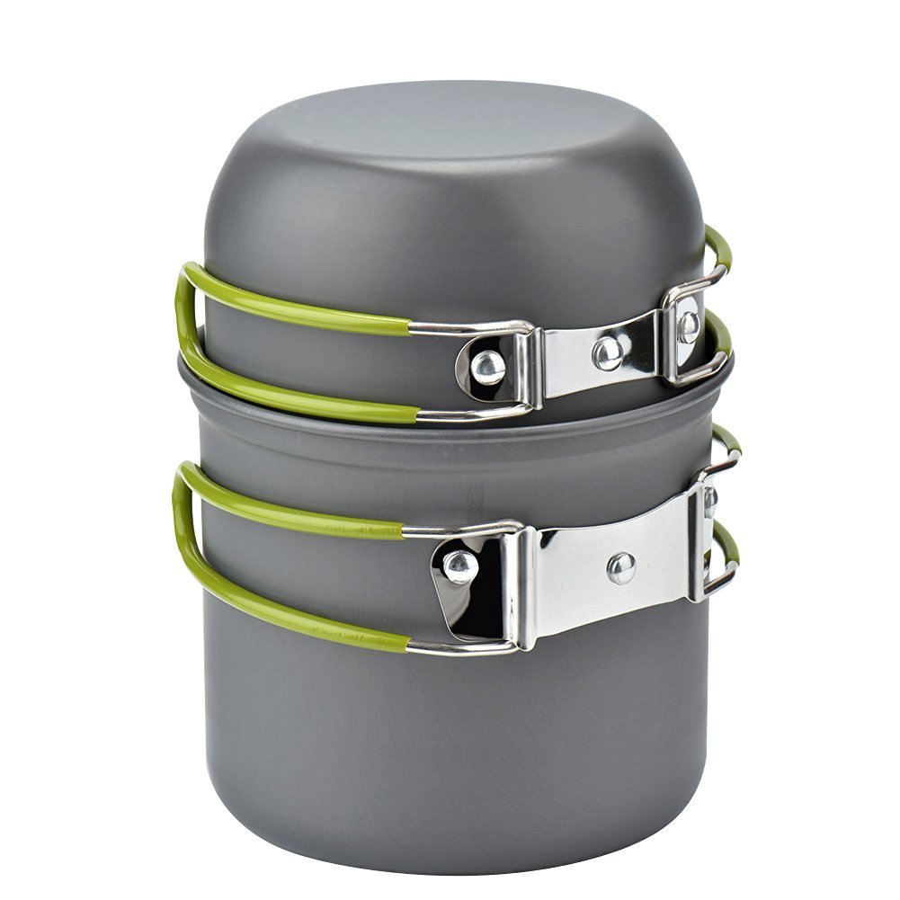 Camping Cookware Kit Outdoor Cooking Set Aluminum Equipment