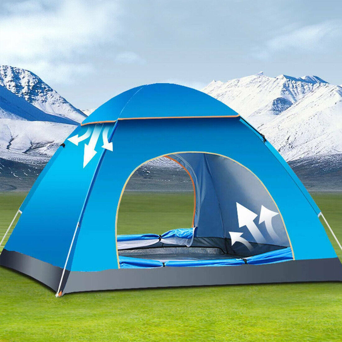 3-4 Person Automatic Up Outdoor Hiking Camping Tent Waterproof UV Protection