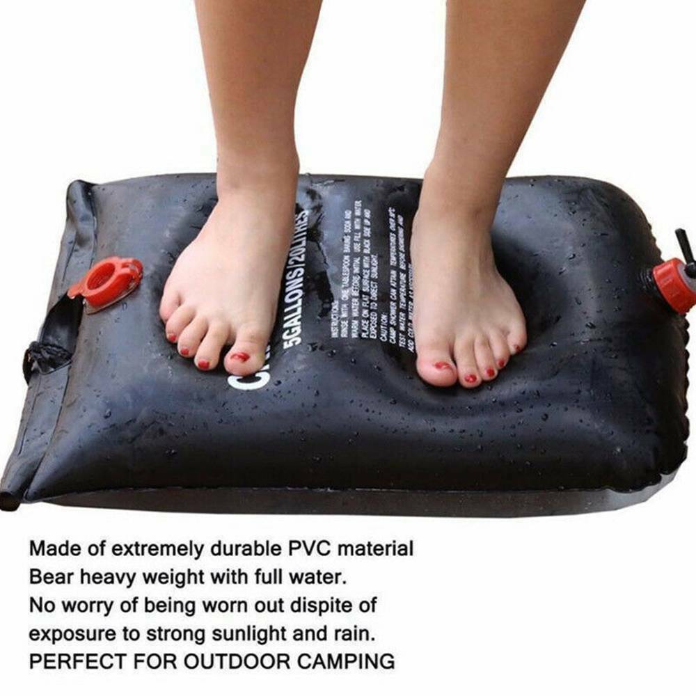 20L Camping Shower bag that is Portable and Compact also Sun Heating