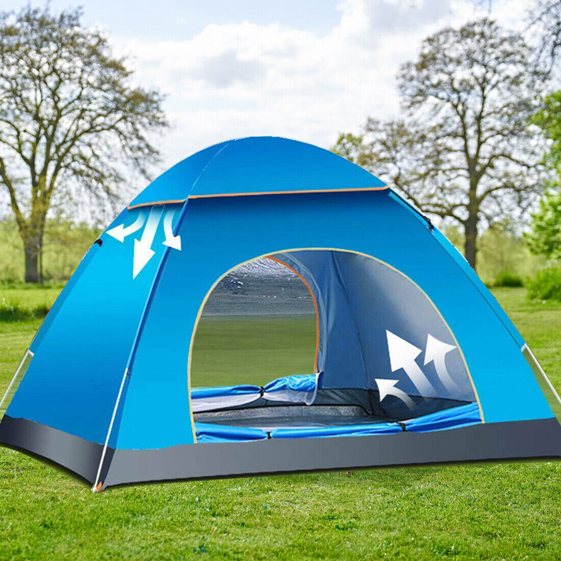 3-4 Person Automatic Up Outdoor Hiking Camping Tent Waterproof UV Protection