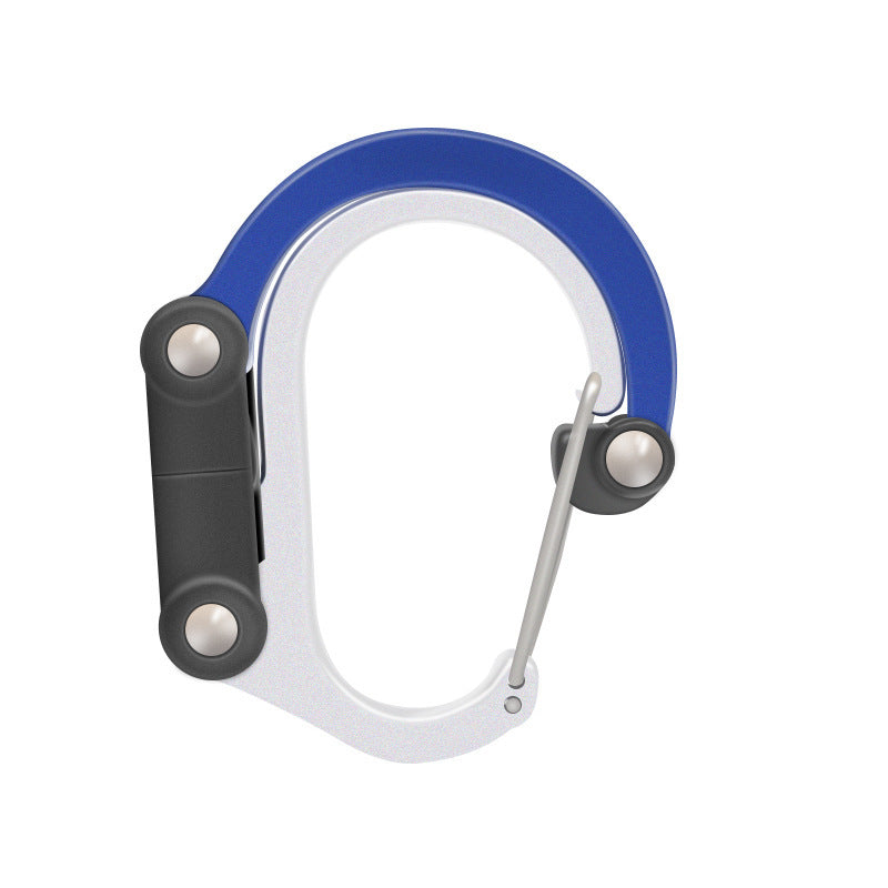 Hybrid Gear Clip - Carabiner Rotating Hook Clip Non-Locking Strong Clips For Camping, Fishing, Hiking and Travel