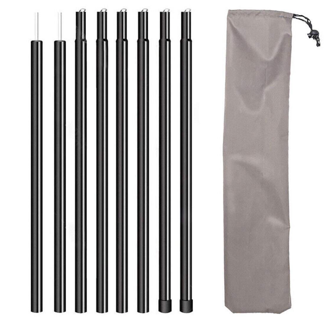 2x200cm Universal Telescopic and adjustable Steel poles for Awnings, Canopy’s and Tarps