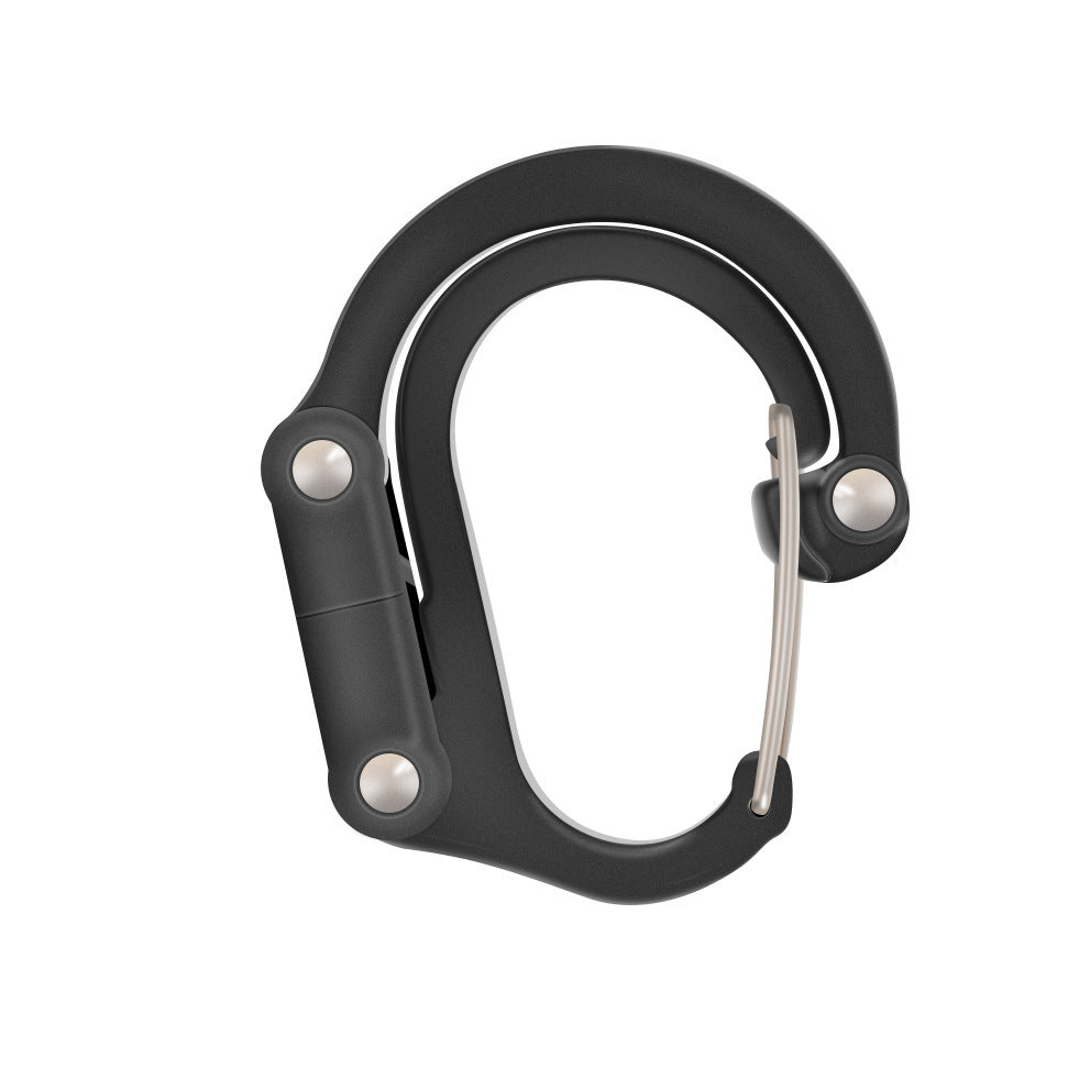 Hybrid Gear Clip - Carabiner Rotating Hook Clip Non-Locking Strong Clips For Camping, Fishing, Hiking and Travel