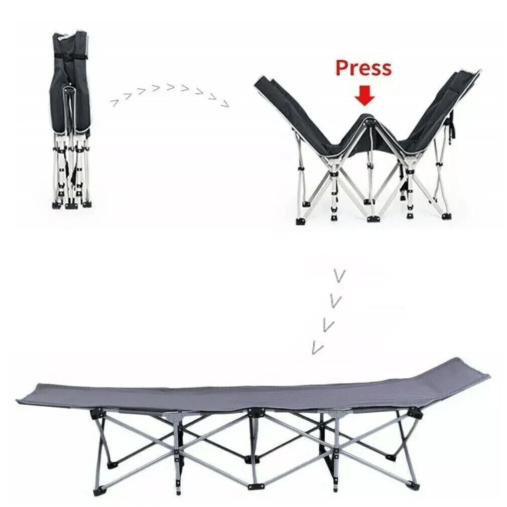 Heavy Duty and lightweight Single Folding Bed With Bag